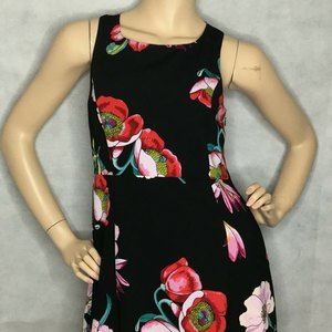 Ann Taylor Factory Dress Size 0P Ballet Fit And Flare Rockabilly Floral New